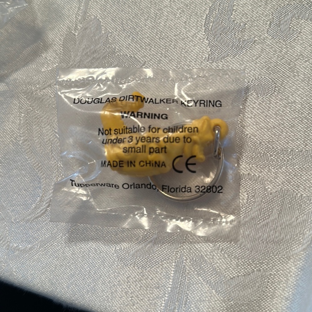 New in bag Tupperware keychain Douglas Dirt Walker